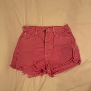 Pink brandy jean shorts!